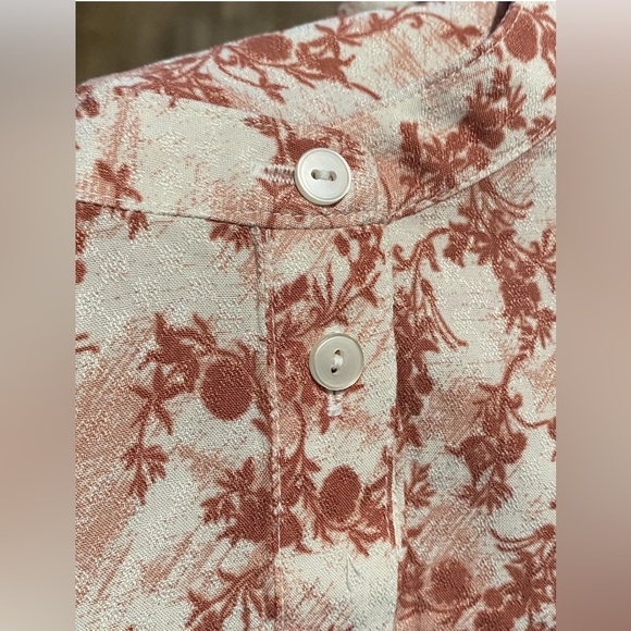Treasure & Bond-Yoke Front Popover-Women's Size:Small-Color: Rust- Ivory-NEW!! - Picture 12 of 16